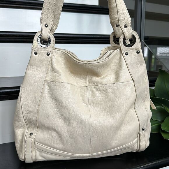 New Perlina, genuine, leather, oversized, shoulder, handbag purse soft luxurious - Picture 5 of 15